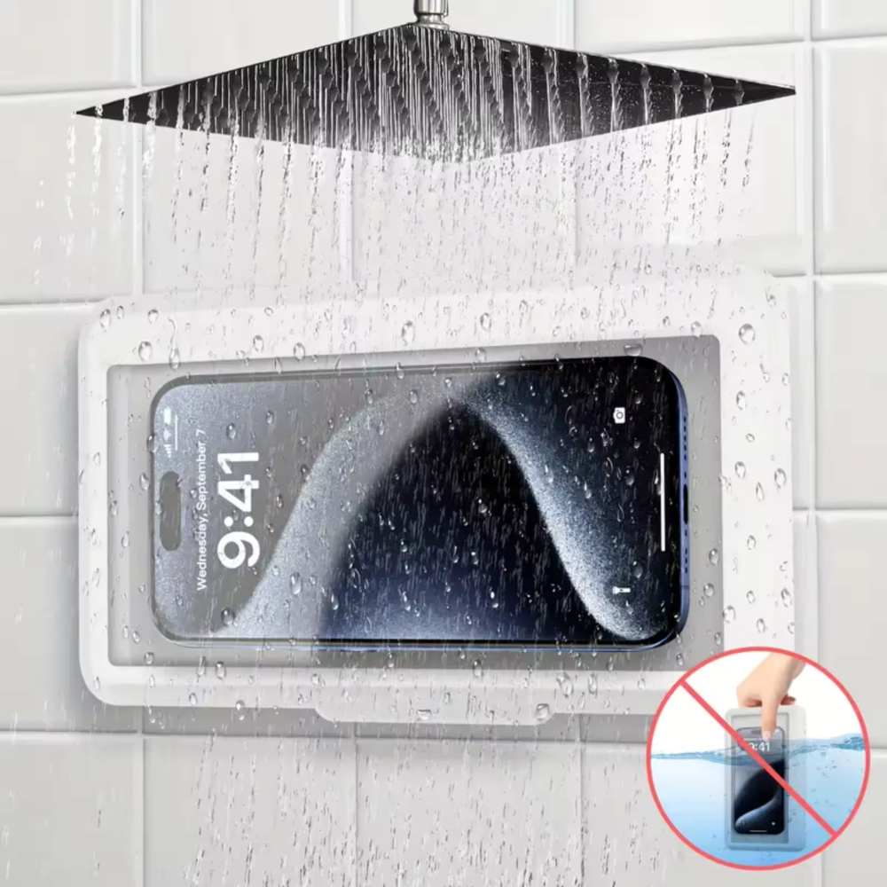 AquaGard - Étui étanche pour smartphone (douche/salle de bain)